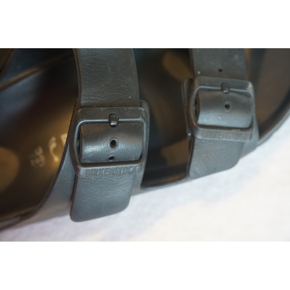 Birkenstock Arizona EVA Black Sandals Mens 7 Womens 9 Narrow Fit Slides 40 L9 M7 - Picture 3 of 6